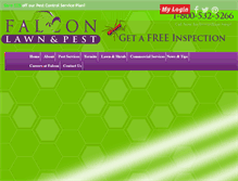 Tablet Screenshot of falconpest.com
